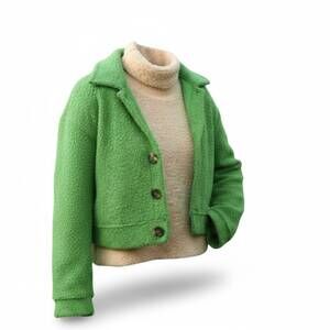 NEW HOITY TOITY women's be love jacket in green